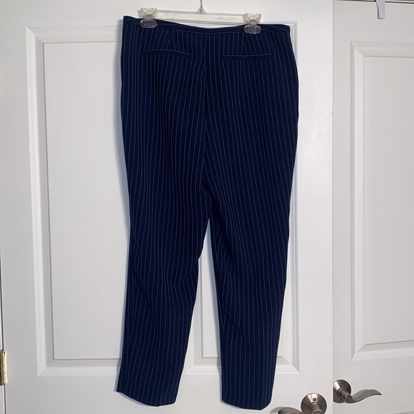 Chico’s Navy Pinstripe Slacks - 12/14 (Chico’s 2) - Picture 5 of 7